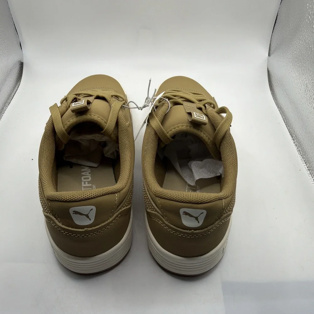 PUMA Men's Skate Court Buck Sneaker Low Top Softfoam Brown Lace Up Size 9